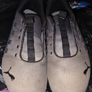 Puma Men's Black and Gray Shoes